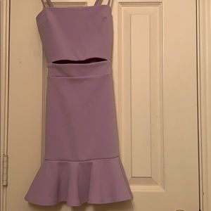 Purple Body Con Dress